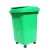Import High capacity 50L 120L 240L moving plastic trash can /moving ash containers /plastic waste bin from China