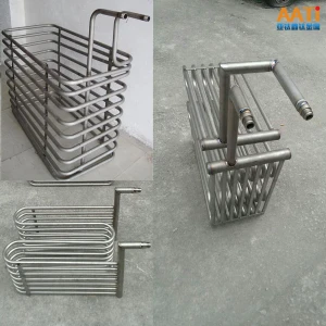 High efficient tubes for heat exchangers spiral coil heat exchanger titanium refrigerator cooling coil