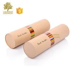 High-end Craft Paper Tube /Eco-friendly Essential Oil Packaging Tube Box/tea pen container