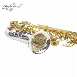High level sliver plated professional alto saxophone
