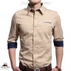 High Quality 100% Cotton Slim Fit Shirt for Men&#x27;s Business Style