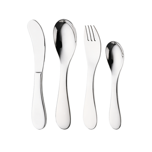 High quality 18/10 Stainless steel cutlery set children  kids silverware flatware sets Baby spoon fork knife