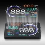 High Quality 5.5 inch Large Screen Caralarms OBD2 Interface Car A8 HUD Head Up Display GPS With Plug & Play A8 with Alarm System