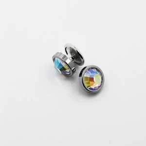High Quality 6.5mm AB Color Rhinestone Rivet for Garments Leather