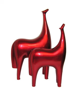 High quality best selling modern LV Arts Lacquer Horse Sculpture purple, Pair 2015 from Vietnam