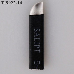 High Quality Black Double Rows 14 Pins Micro Blading Disposable Tattoo Needles for Manual Holder