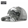 High quality BSCI factory cotton mesh caps camouflage sports trucker cap logo custom design for kids