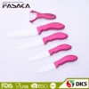 High Quality Ceramic Pink Coated Handle Knives & Peeler Set 5pcs Kitchen Ceramic Knife Set