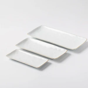 High quality china porcelain ceramic modern plates wholesale crockery tableware plates
