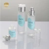 High quality cosmetic glass frosted glass bottle wholesale and jars color customized cosmetic empty packaging
