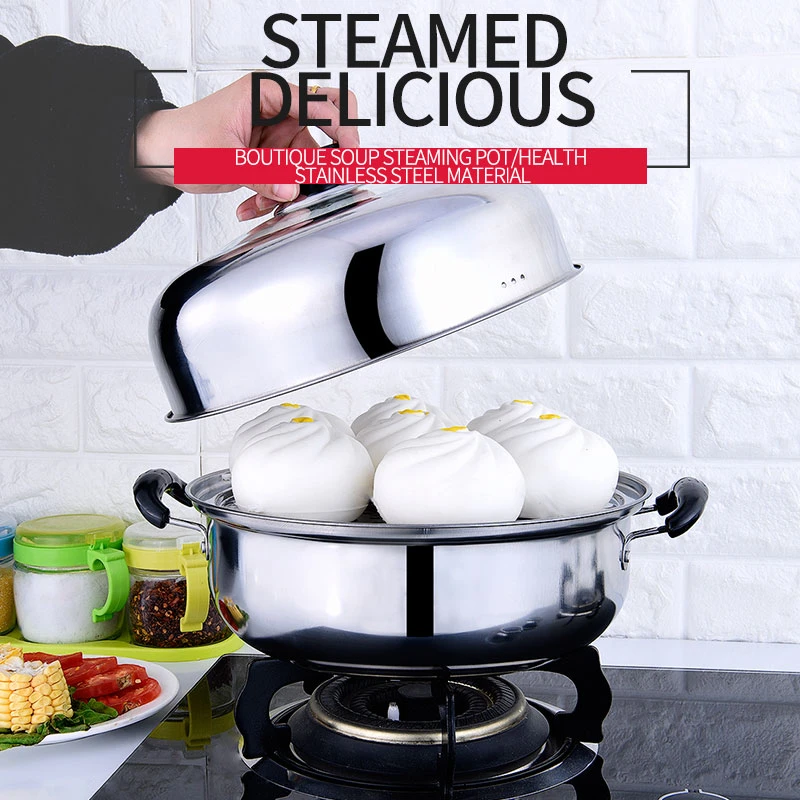 High quality double layer soup steamer pot electric steamer cooking pot for Hotel&Home