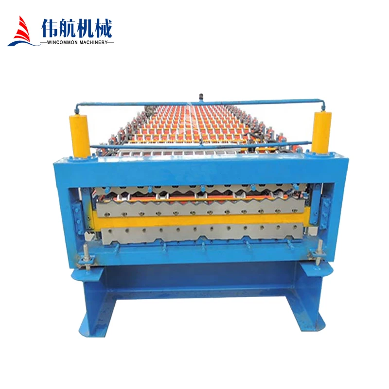 High Quality Double Profile Corrugated Tile Making Machine For Roofing Sheets With Ce