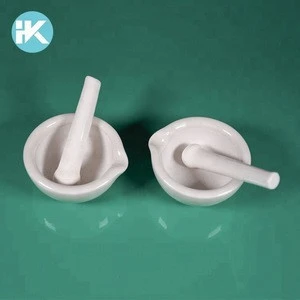 High quality easy to clean mortar pestle Lab Supplies Lab cheap Porcelain Mortar and Pestle