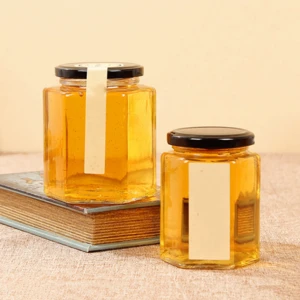 High Quality Eco-friendly 100ml Square Glass Honey Bottle Sealed With Transparent Cover Storage Jar