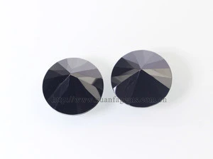 high quality lab created diamond loose gemstone buyers, round black cz stone price
