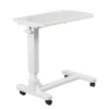 High quality movable medical wheeled over bed table for patient dinning hospital bedside food table