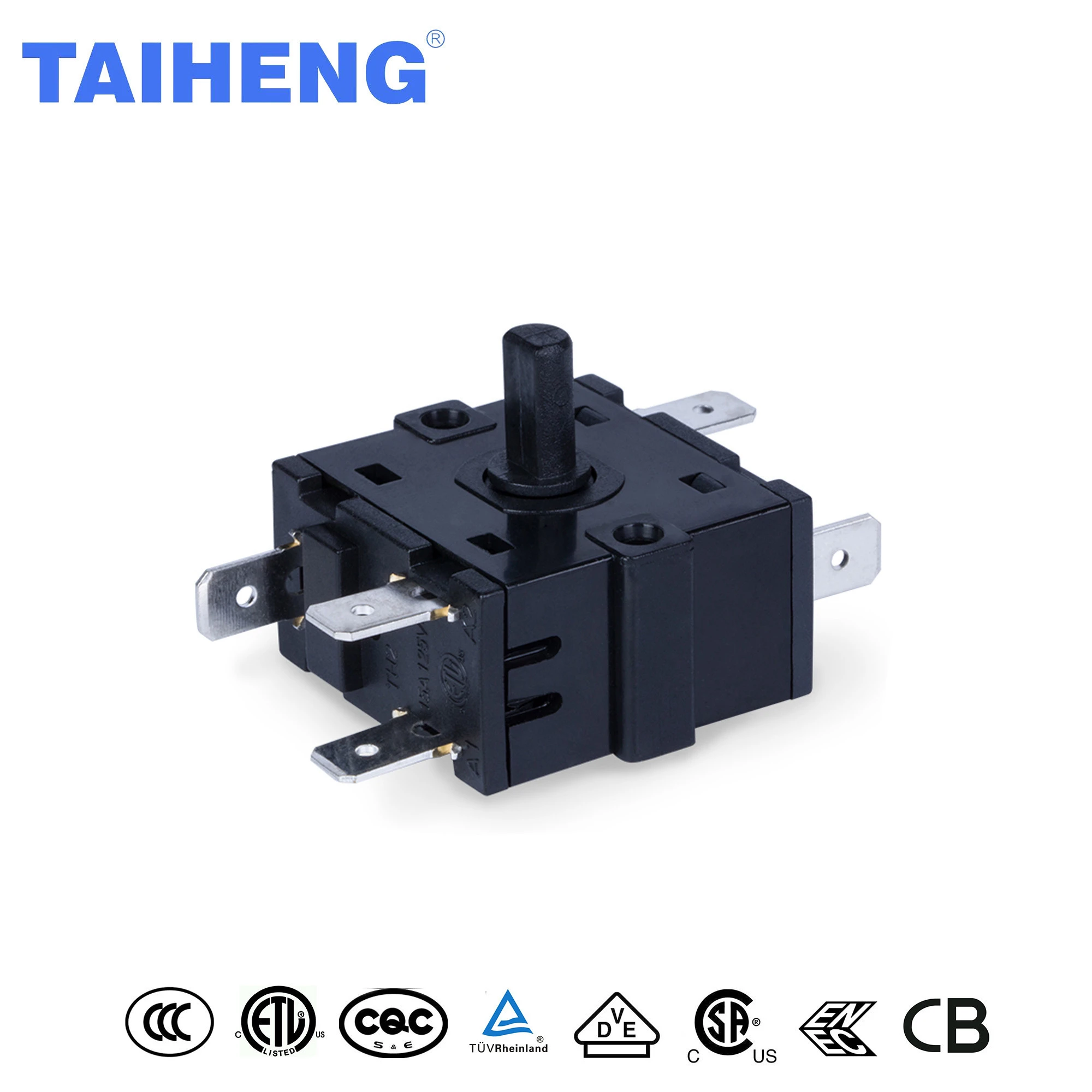 High quality safety approval 6 position dimmer Rotary switch for oven machine