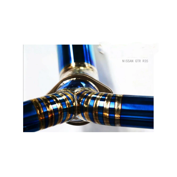 High quality Titanium exhaust pipe For Nissan GTR R35