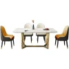 High Quality Wholesale Home Dining Room Furniture Marble Desktop Modern Dining Table Set