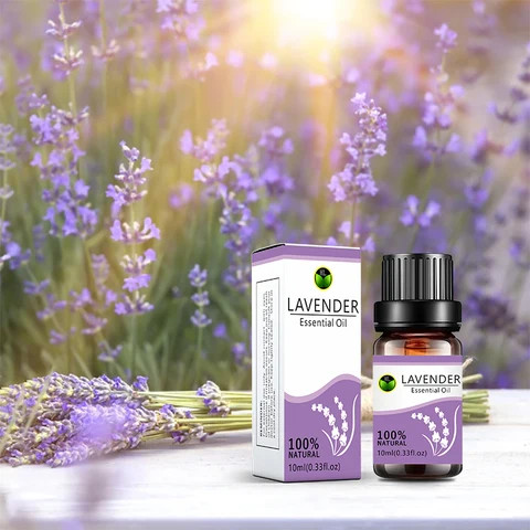 HL- 10ML Aroma Essential oil set Supplier, Herbal therapy oil,  Bulk Organic Lavender aromatic oil For Spa & blemish-free skin