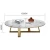Import home furniture metal gold finish marble top side coffee table from China