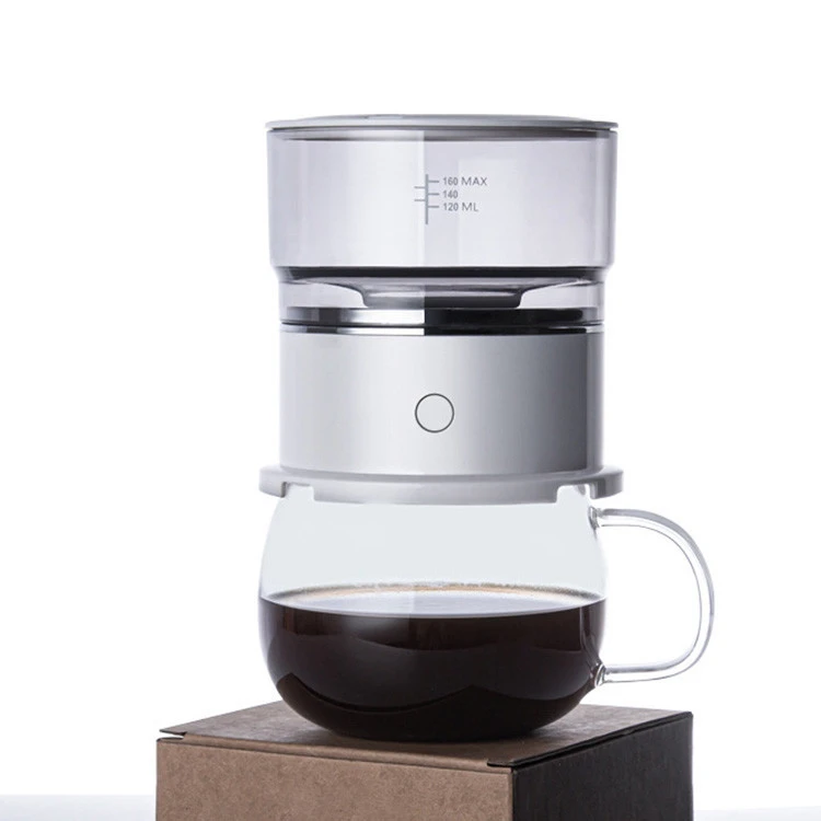 Home New Style Glass Cup Coffee Machine Electric Automatic Stainless Steel Drip Coffee Maker