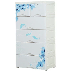 home storage plastic drawer for kids 5-tier