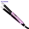 HOMME Hair Straightener, Flat Iron for Hair Styling: 2 in 1 Ceramic Flat Iron for All Hair Types,with Digital LCD Display