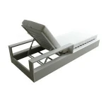 Hormel high quality furniture aluminum sunbed outdoor chaise lounge sun lounger