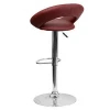 Hot Deals Swivel PU Leather Adjustable Height Bar Stool Chair for Counter