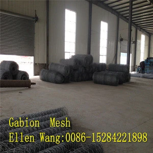 hot dipped galvanized gabion mesh/river bank protect gabion box factory