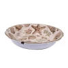 Hot item shell print conch seafood plastic deep plate restaurant catering melamine soup bowls