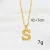Import Hot new product 26 English capital letter pendant necklace gold-plated environmental protection vacuum plating necklace from China