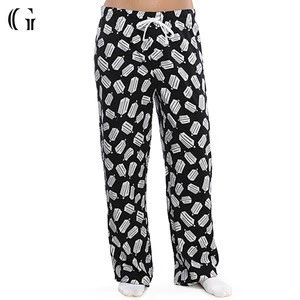 Hot New Products Lounge Pants Men Custom Cotton Printed Pajama Pants