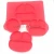 Import Hot Sale 4pcs Red food grade baby silicone tableware from China