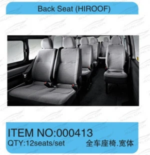 HOT SALE BACK SEAT FOR for hiace HIROOF BODY KITS BUS COMMUTER VAN #000413