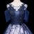 Import Hot Sale Blue Ball Gown Embroidery Prom Dress 2018 from China
