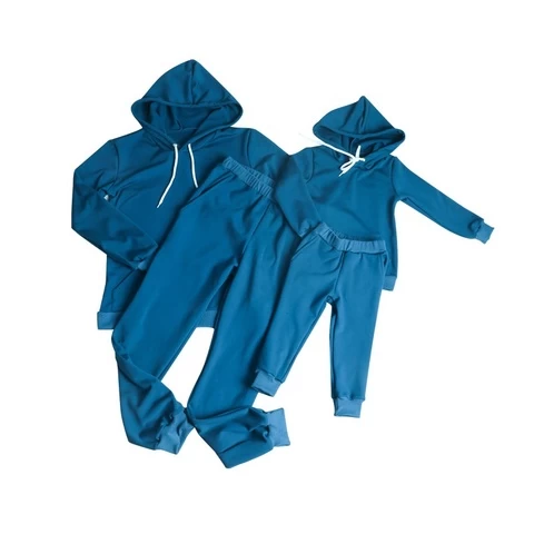 Hot Sale Boy Winter Clothes Blue Color Boy Sport Suit Dad and Me Casual Clothing Set Boy Sport Clothing Outfits
