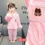 Import Hot Sale Children Clothing Indoor Long-Sleeved Little Bear Printed Little Girl Clothes Set from China