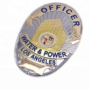 Hot sale fashion custom metal detective shoulder badge medal in metal crafts for souvenir gift