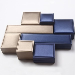 Hot Sale!! High Quality PU Leather Jewelry Packaging Box Wedding Ring Necklace Bracelet Packaging Box Jewelry Display Box
