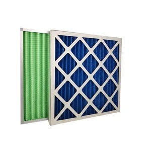 Hot Sale Large ventilation quantity panel pleated hepa air filters, guangdong pleated hepa filter