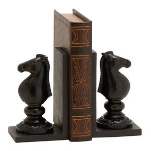 Hot Sale Personalized Handmade Resin Chess Bookend Pair