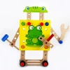 Hot Sale Pretend Play Wooden Variety Toolbox Toy Set For Kids