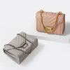 Hot sale quilted leather latest design ladies crossbody chain bag women handbag purse