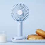 hot sales rechargeable handheld led fan with multicolor light for summer