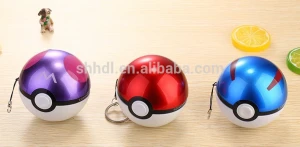 Hot Selling Cartoon Ball Shape Power Bank Pokeball Power Banks Phone Charger 10000mAh from Factory