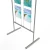 Import Hot selling double-sided banner advertising rod display stand floor standing photo frames from China