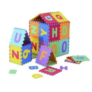 Hot selling kids baby activity playmat eva alphabet printed interlocking play mat for children