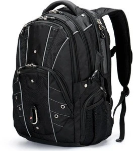 Hot Selling Nylon business Computer laptop military backpack bag With USB Port